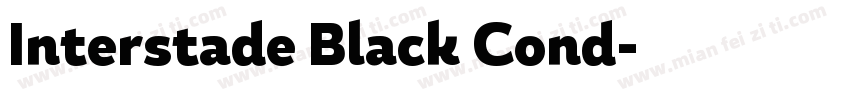 Interstade Black Cond字体转换
